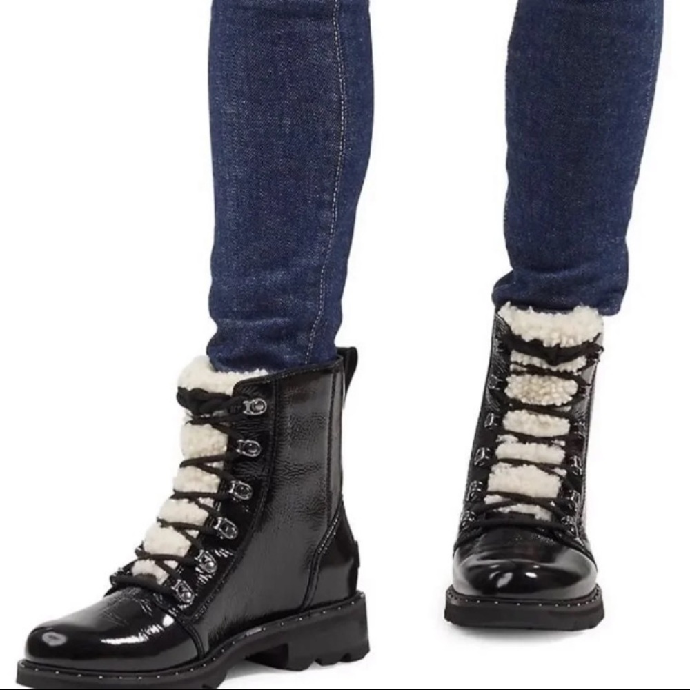 Sorel Lennox Shearling Learher Boots - Picture 2 of 6
